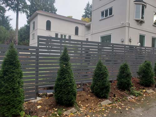Installation process for chainlink fences